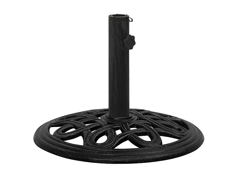 Socle de parasol Noir 44x44x32 cm Fonte