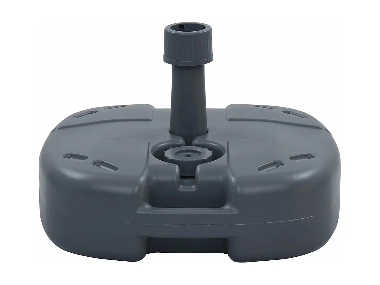 Socle de parasol portable Gris Rempli de sable/eau