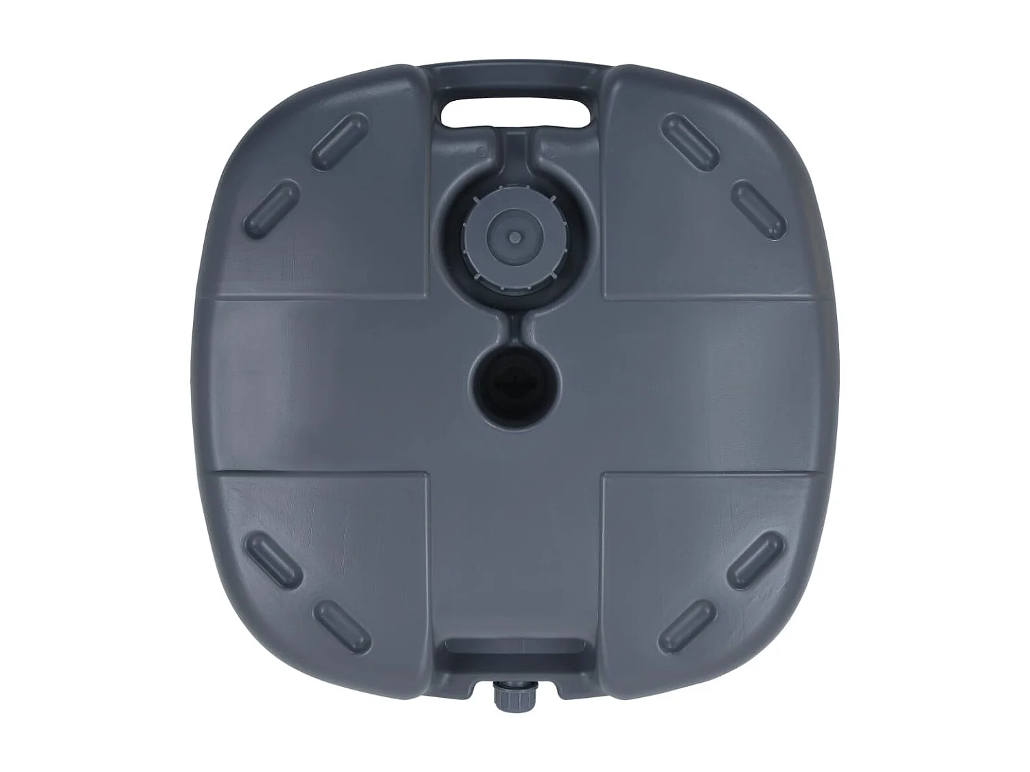 Socle de parasol portable Gris Rempli de sable/eau