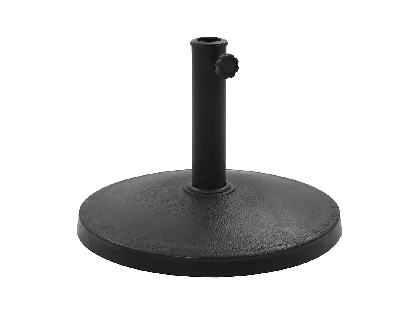 Base per ombrellone rotonda Poliresina 10 kg Nero