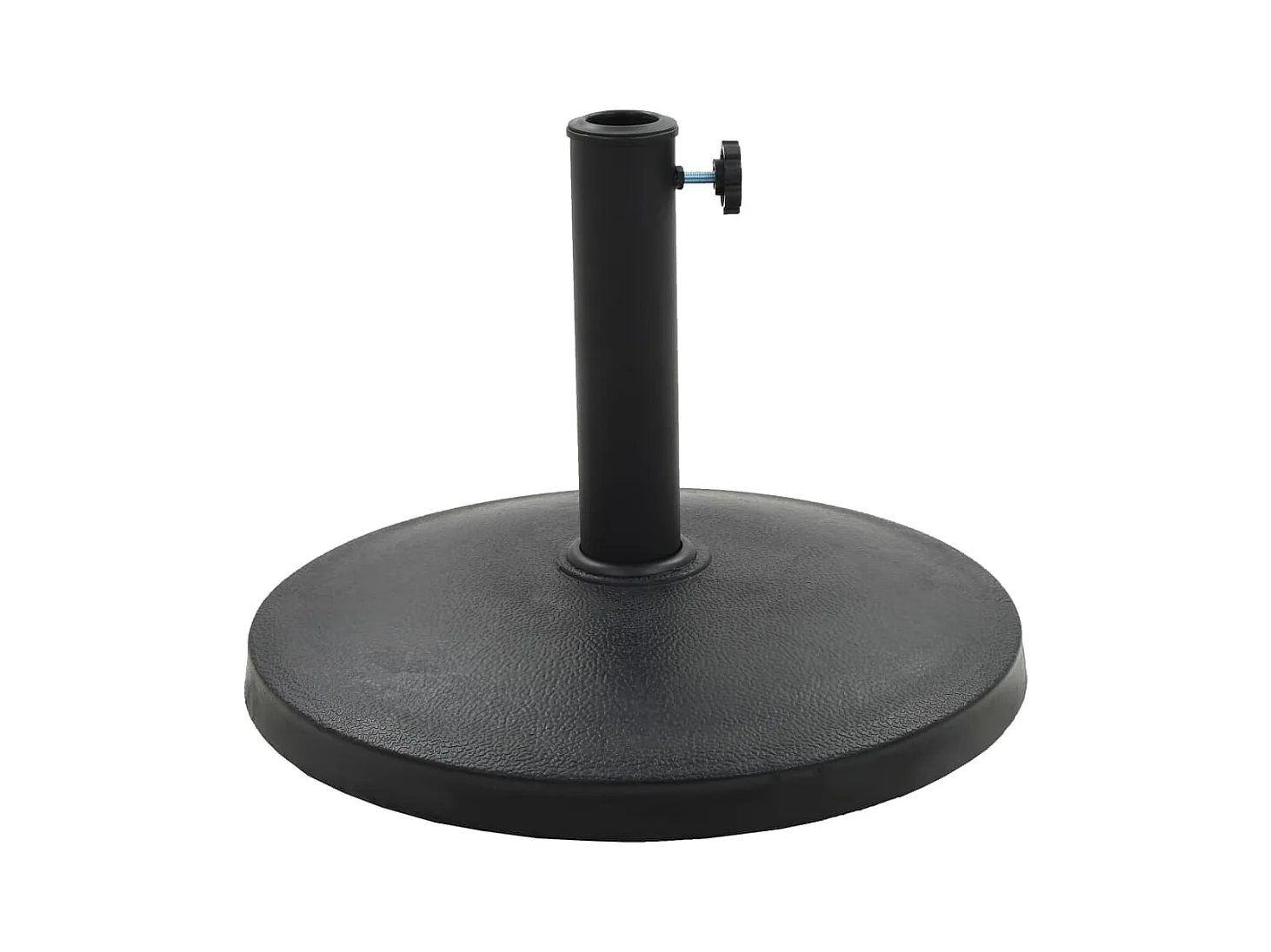 Base per ombrellone rotonda Poliresina 10 kg Nero