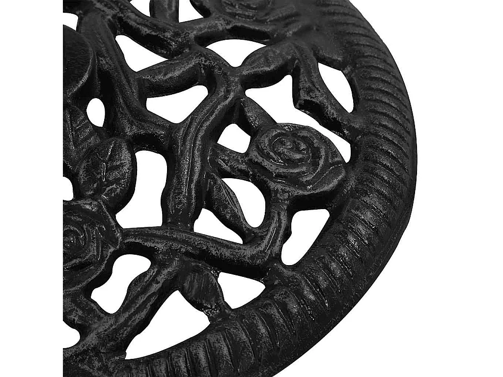 Base de sombrilla negra 48x48x33 cm de hierro fundido