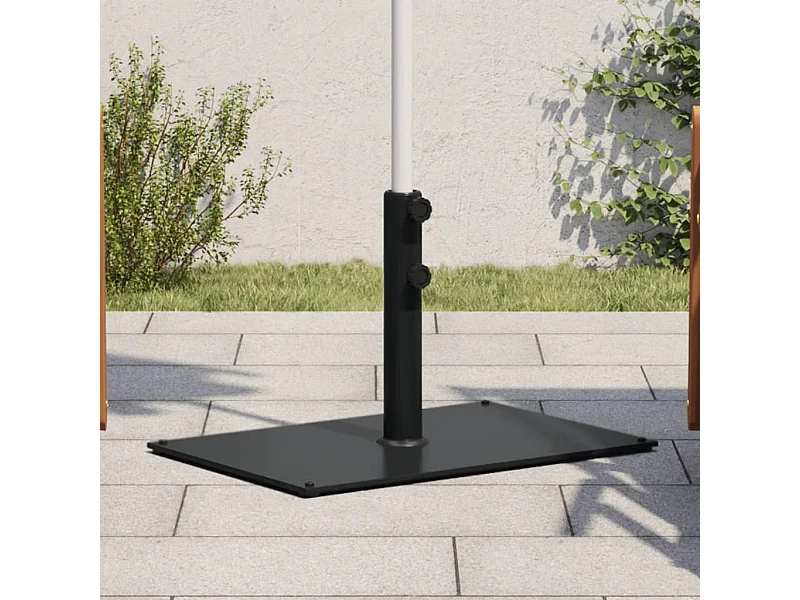 Base per ombrellone per pali ?32/38/48 mm 15 kg rettangolare