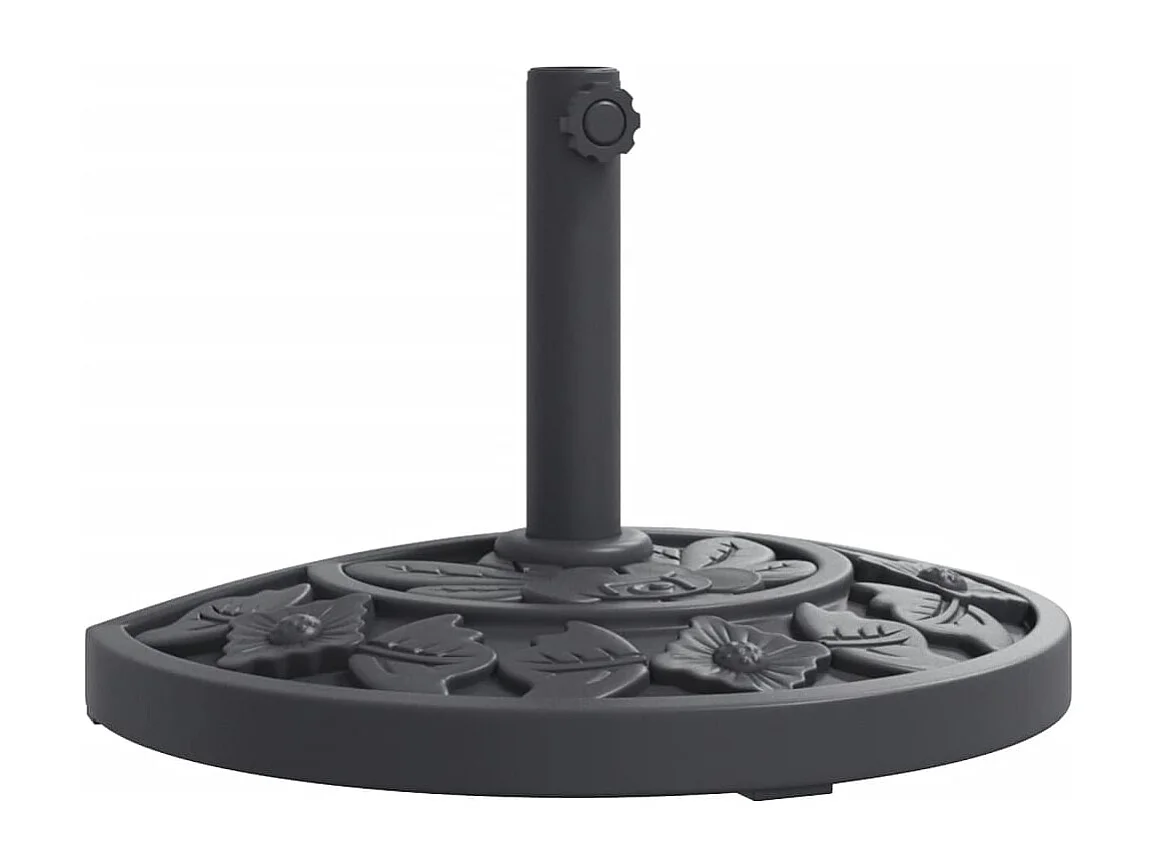 Base per ombrellone per pali ?38 / 48 mm 9 kg semicircolare