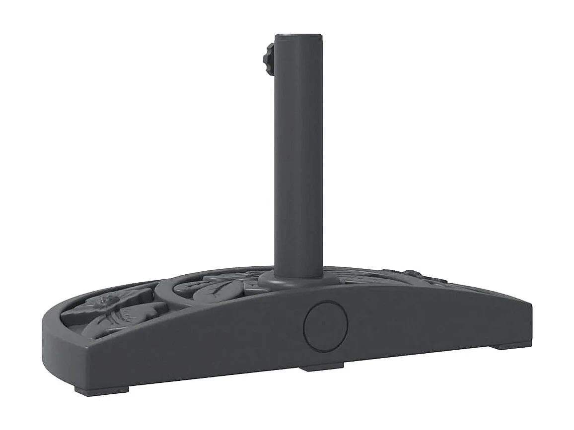 Base de parasol pour mats ?38 / 48 mm 9 kg demi-rond