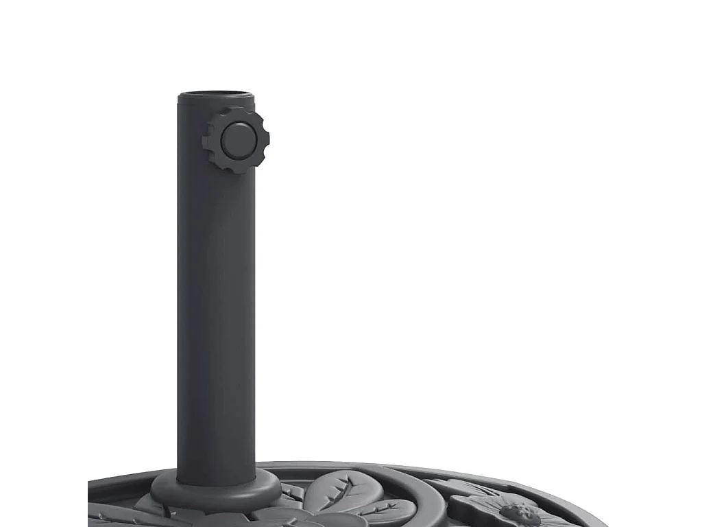 Base de parasol pour mats ?38 / 48 mm 9 kg demi-rond