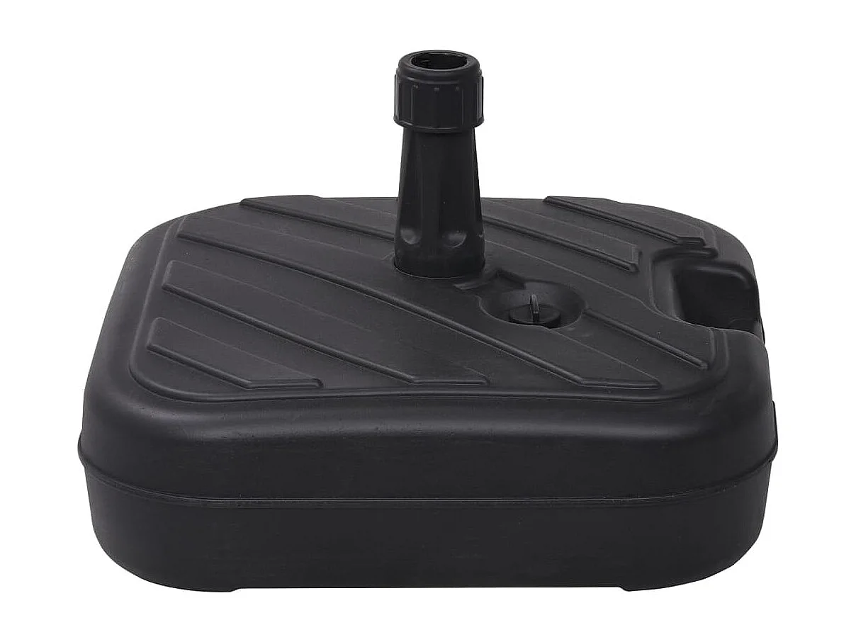 Base para guarda-sol com enchimento de areia/água 24 L Preto