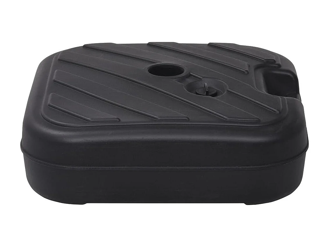 Base para guarda-sol com enchimento de areia/água 24 L Preto