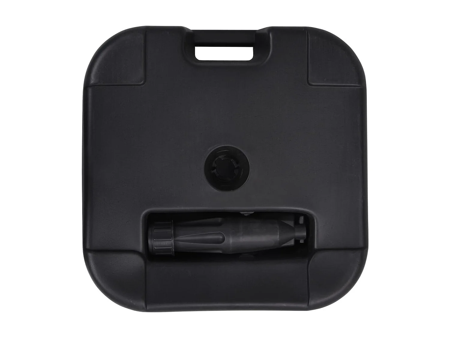 Base para guarda-sol com enchimento de areia/água 24 L Preto