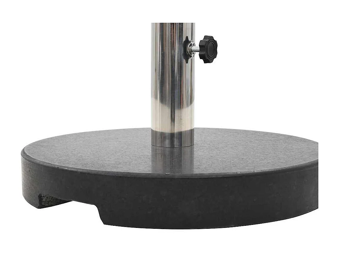 Socle de parasol Granite 20 kg Rond Noir