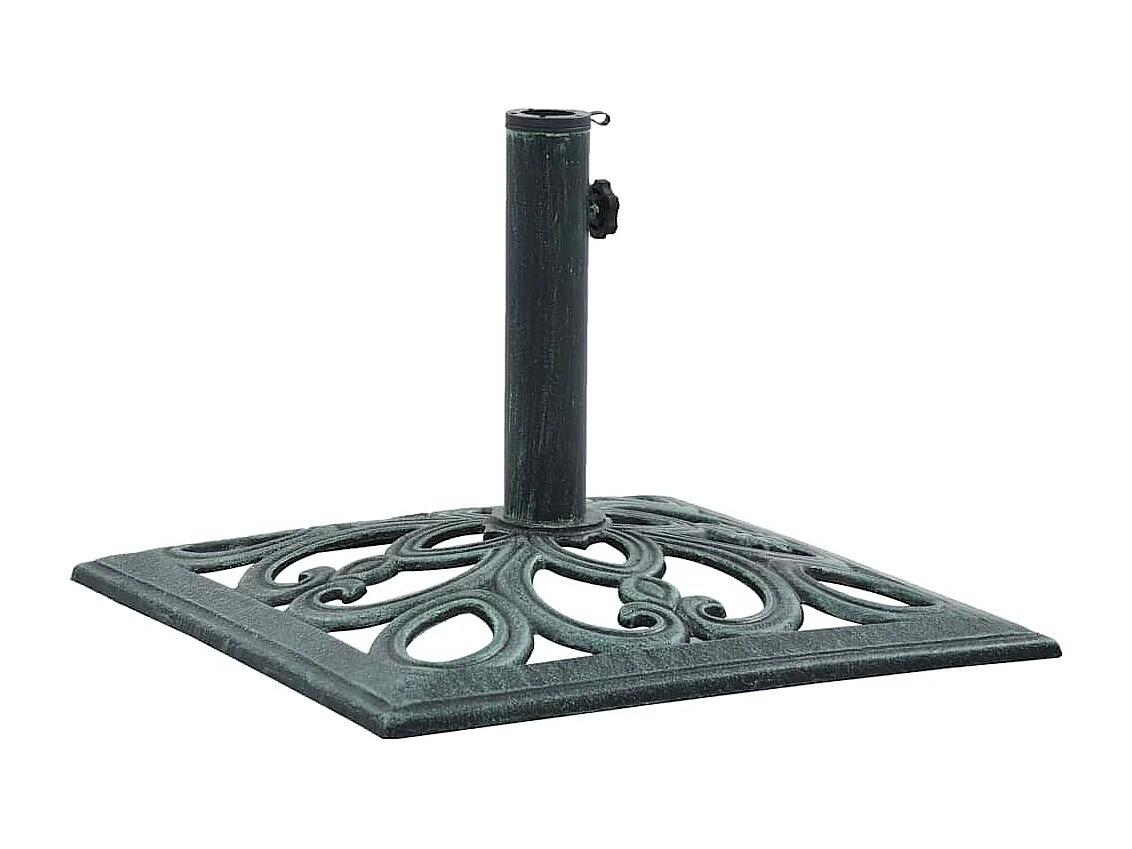 Base per ombrellone verde 12 kg 49 cm ghisa