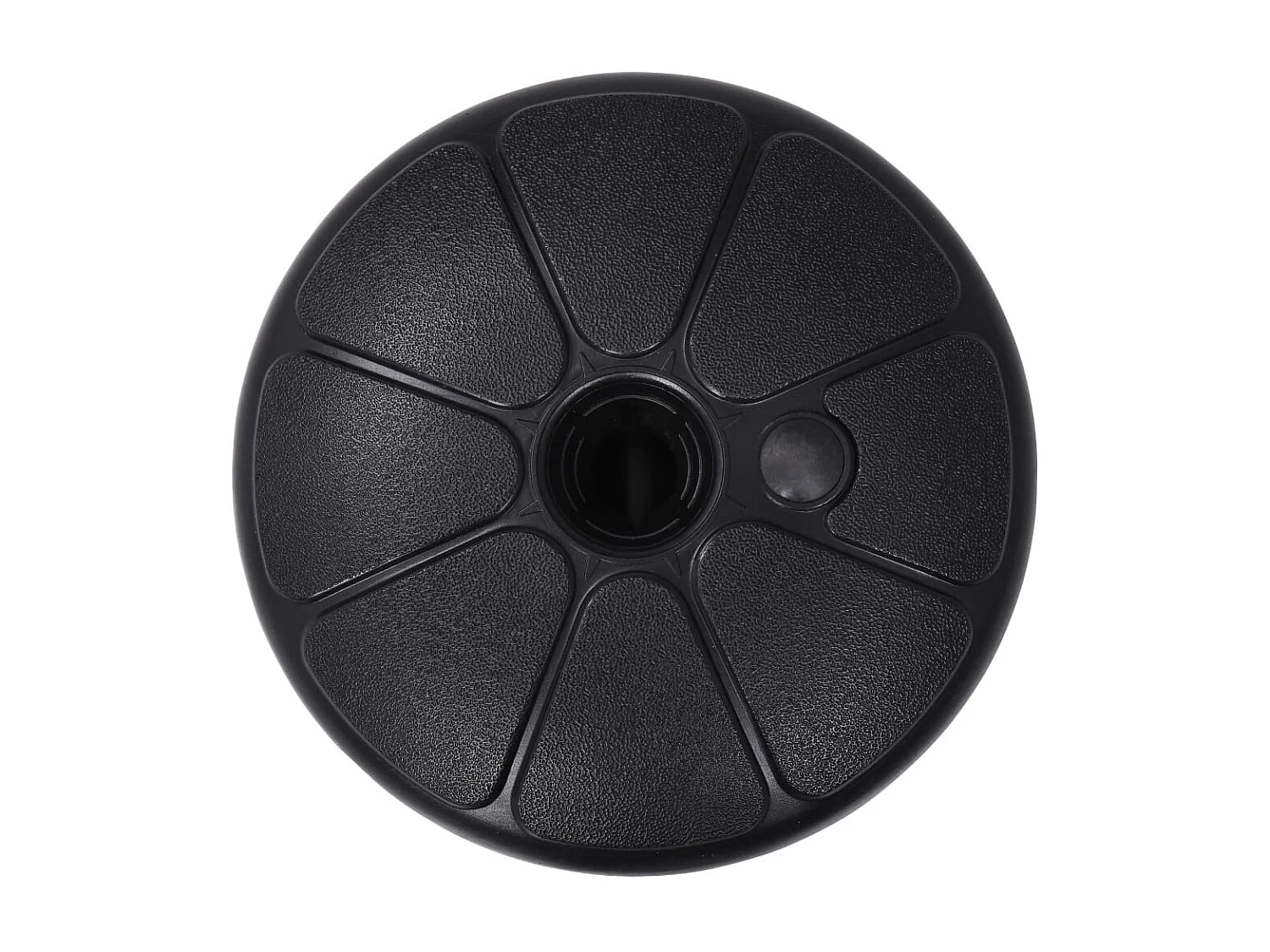 Base per ombrellone riempita con sabbia/acqua 15 L Nero