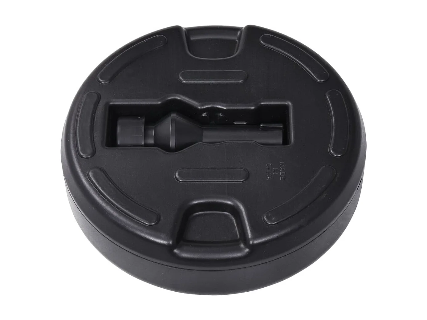 Base per ombrellone riempita con sabbia/acqua 15 L Nero