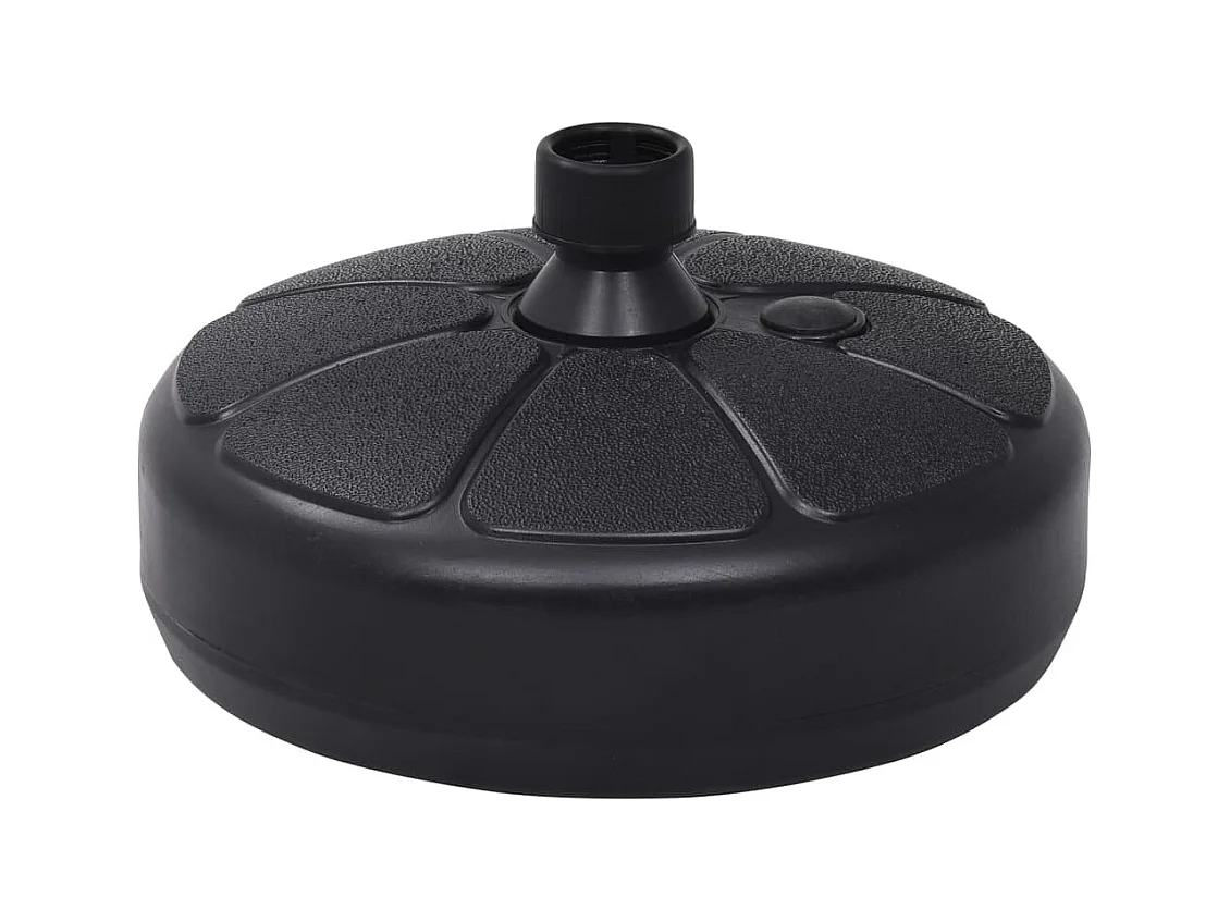 Socle de parasol Rempli de sable/d'eau 15 L Noir