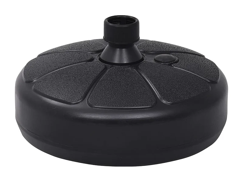 Socle de parasol Rempli de sable/d'eau 15 L Noir