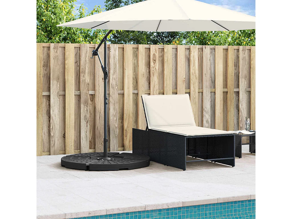 Poids de base de parasol et poignée pour parasols à pied croisé