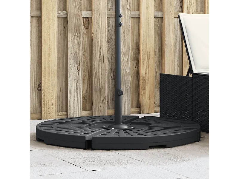 Poids de base de parasol et poignée pour parasols à pied croisé