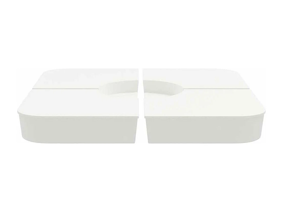 Juego de 4 bases de paraguas con base cruzada de polipropileno para sombrillas