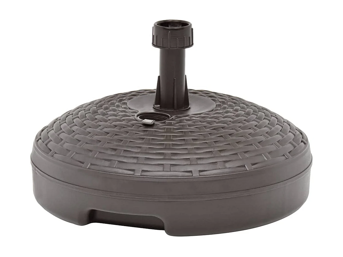 Base para guarda-sol preenchida com areia/água 20 L Rattan plástico