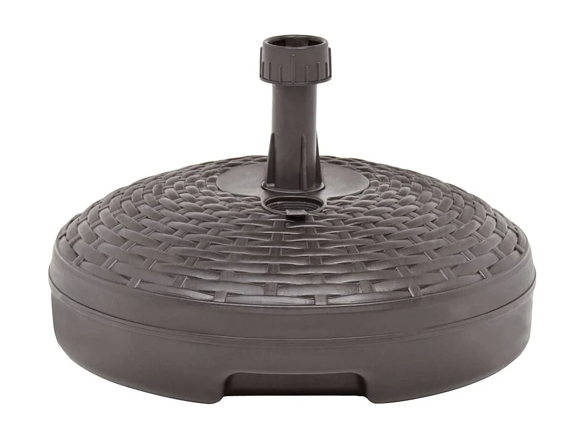 Base para guarda-sol preenchida com areia/água 20 L Rattan plástico