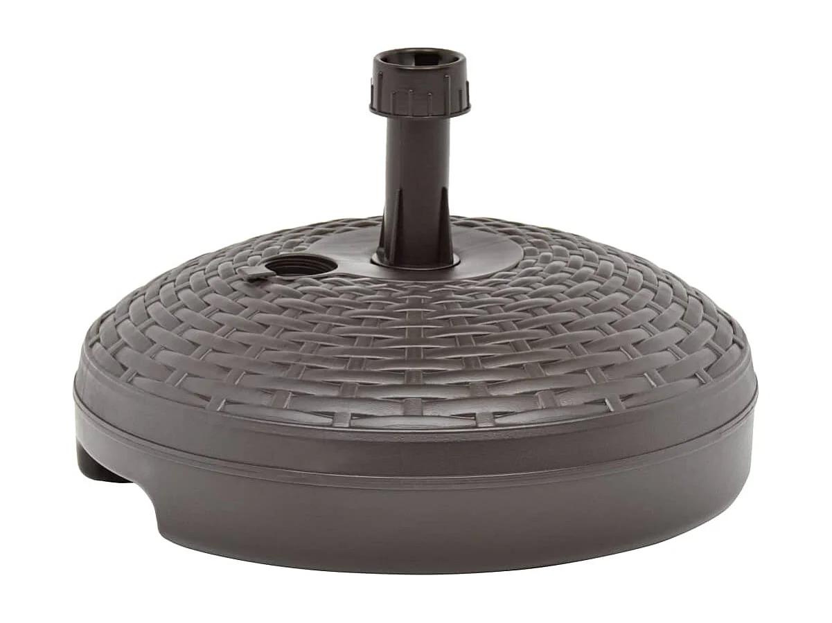 Base para guarda-sol preenchida com areia/água 20 L Rattan plástico