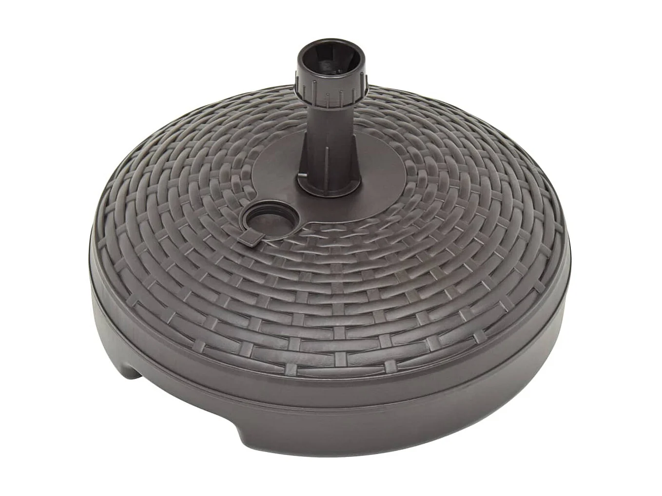 Base para guarda-sol preenchida com areia/água 20 L Rattan plástico