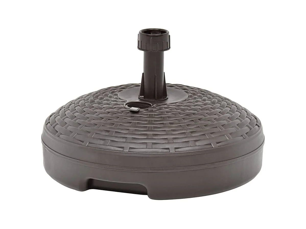 Socle de parasol rempli de sable/d'eau 20 L Plastique rotin