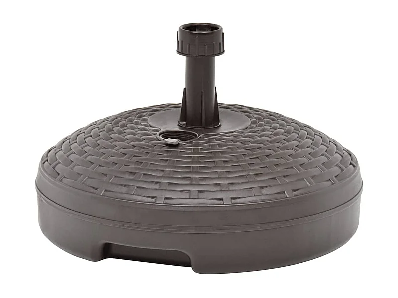 Base para guarda-sol preenchida com areia/água 20 L Rattan plástico