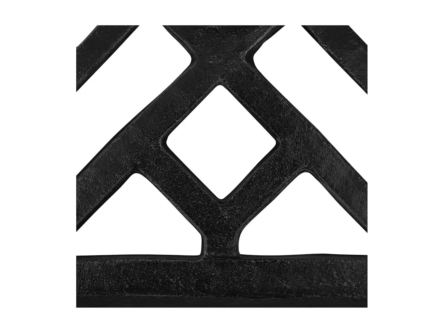 Schwarzer Sonnenschirmständer 44x44x31 cm Gusseisen