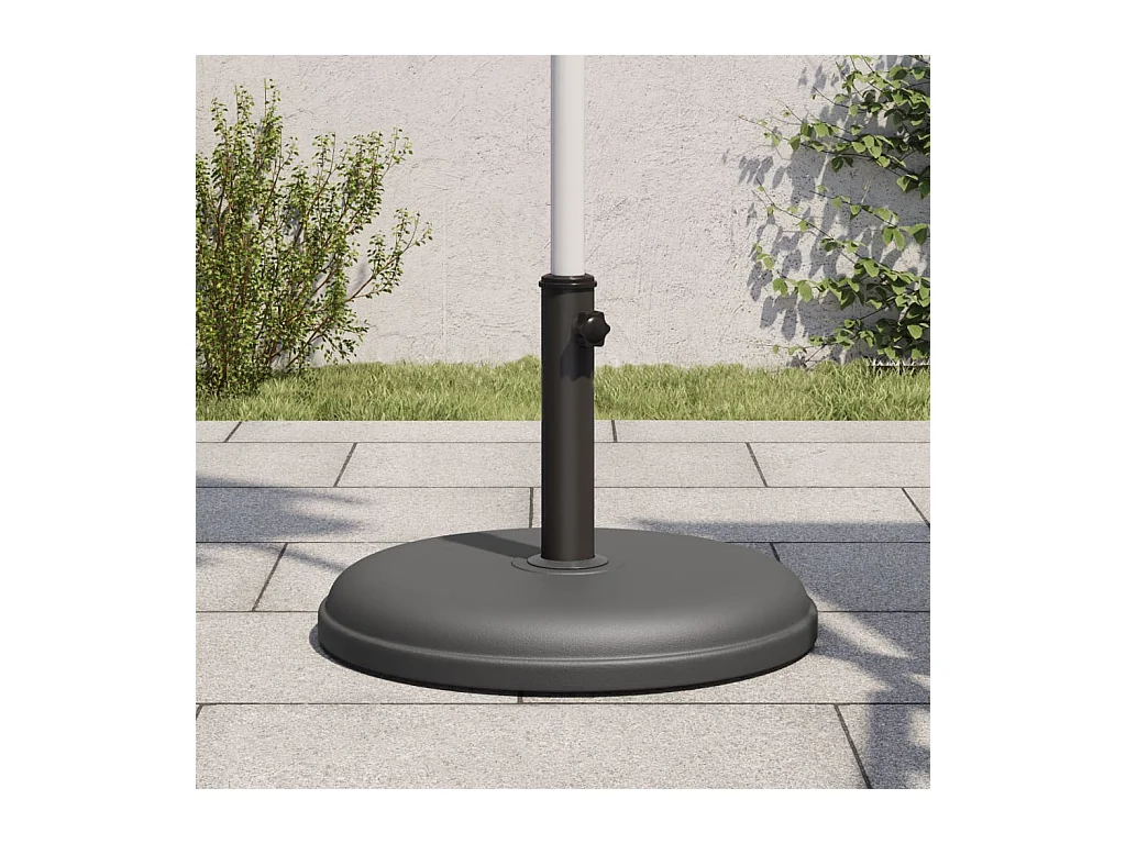 Base de parasol pour mats ?32/35/38 mm 15 kg rond