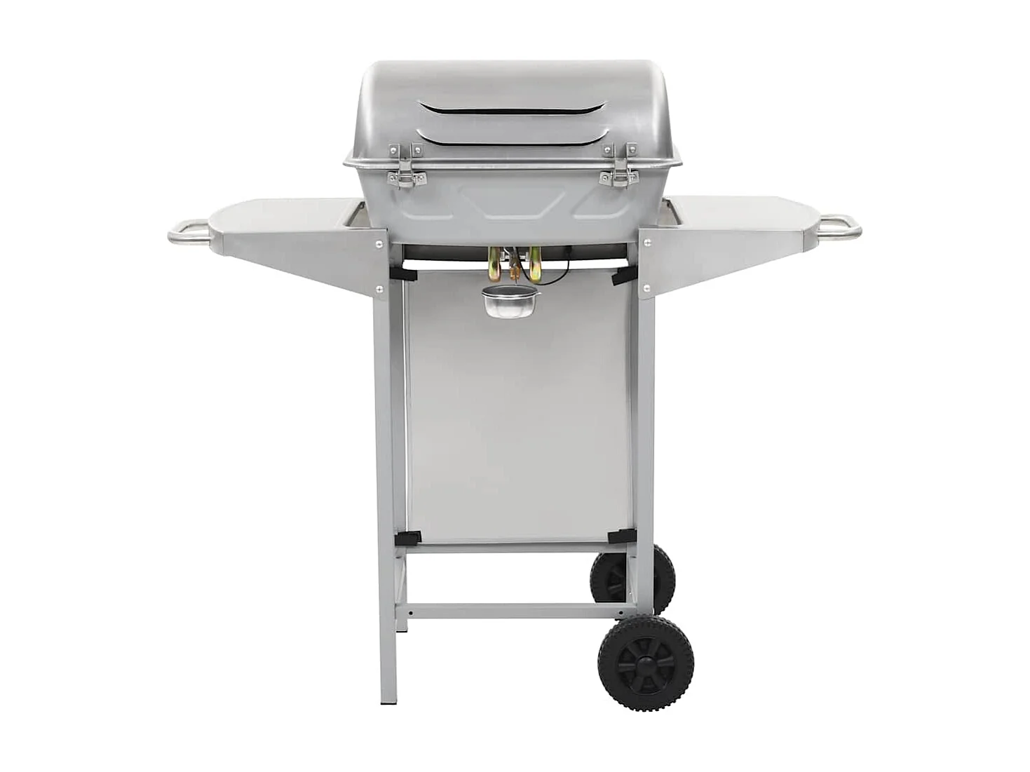 Barbecue à gaz avec 2 zones de cuisson Acier Argenté