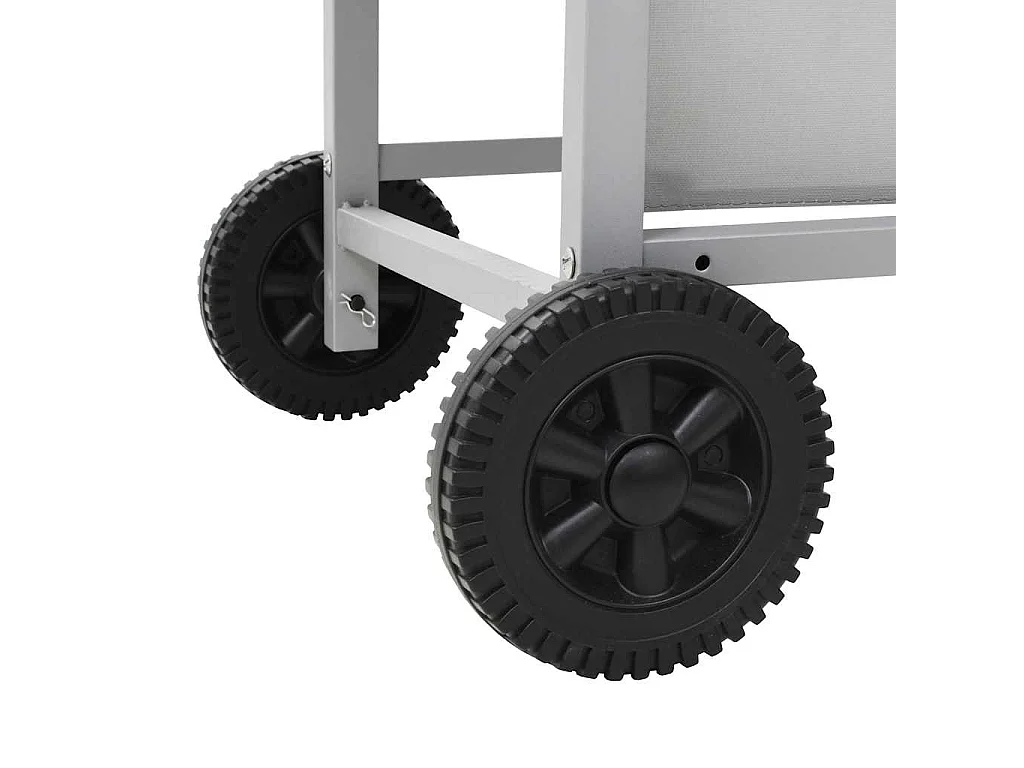 Barbecue à gaz avec 2 zones de cuisson Acier Argenté