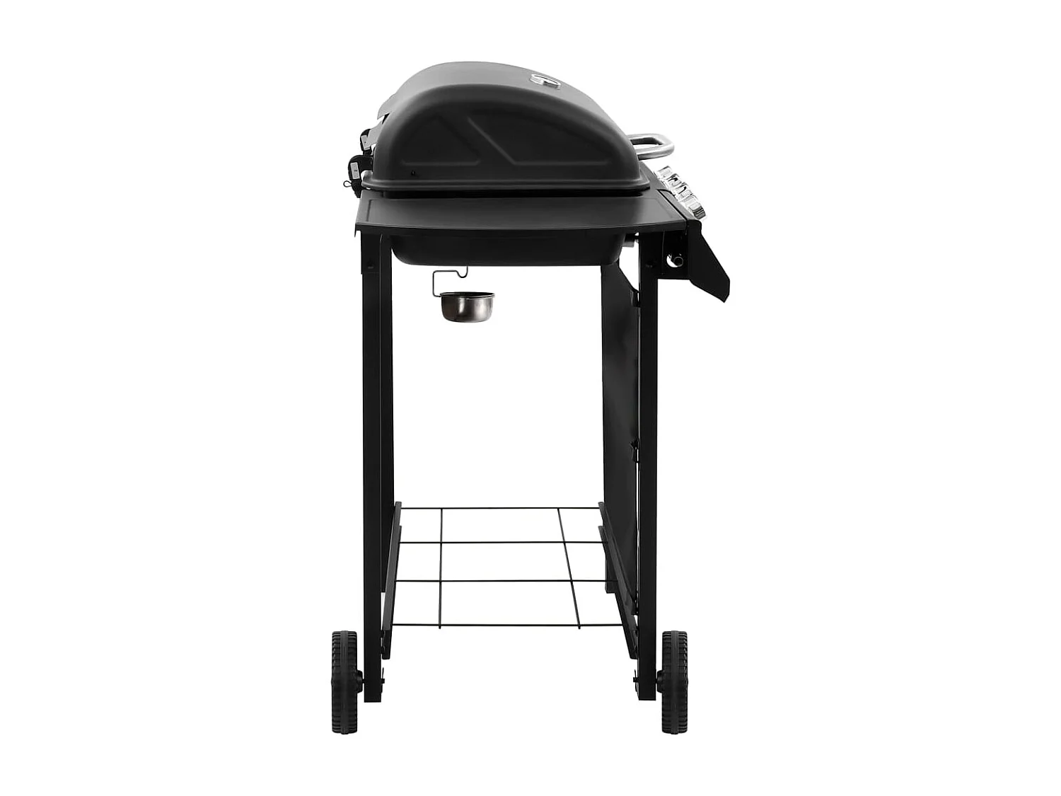 Barbecue gril à gaz avec 4 br?leurs Noir