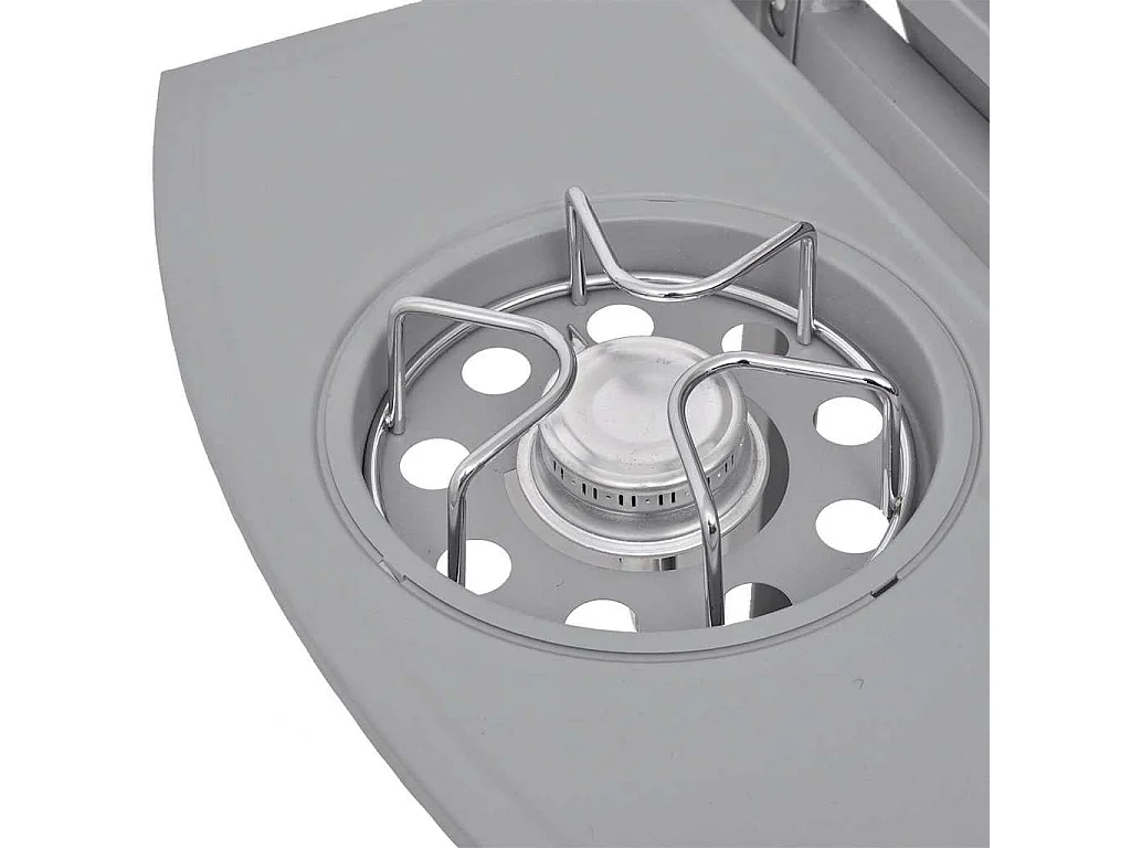 Barbecue à gaz 4 + 1 zone de cuisson Argenté