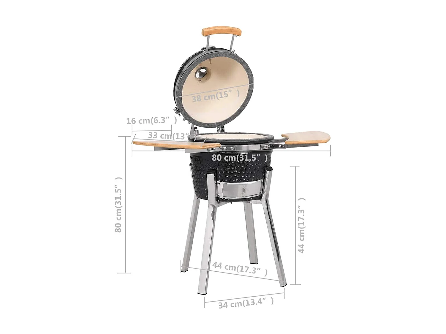 Kamado Ceramic Smoker Churrasqueira 81 cm