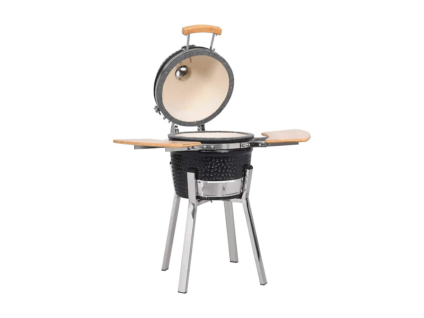 Kamado Barbecue Céramique Patton Premium 16" - Modèle Compact - Noir