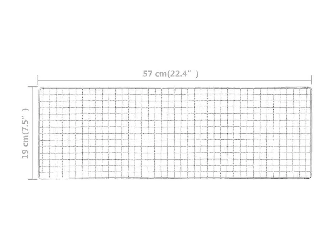Barbecue portatile da campeggio in acciaio inox 60x22,5x33 cm