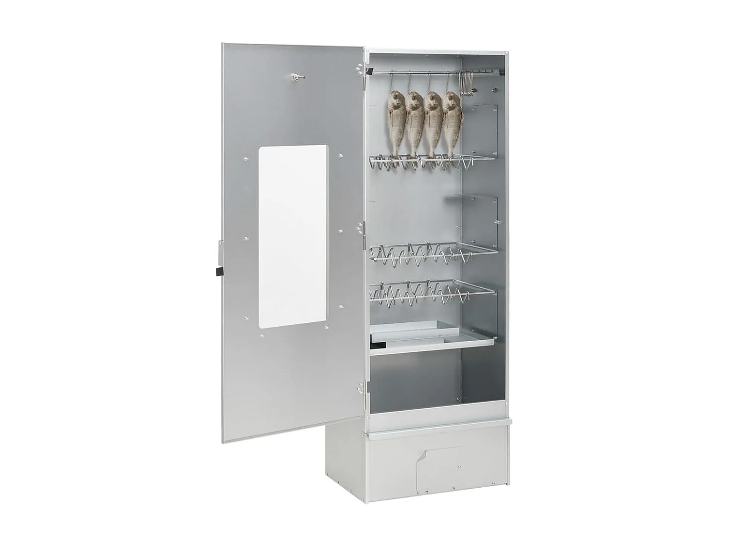 Forno para churrasco, defumador, gerador de fumaça fria, aço galvanizado