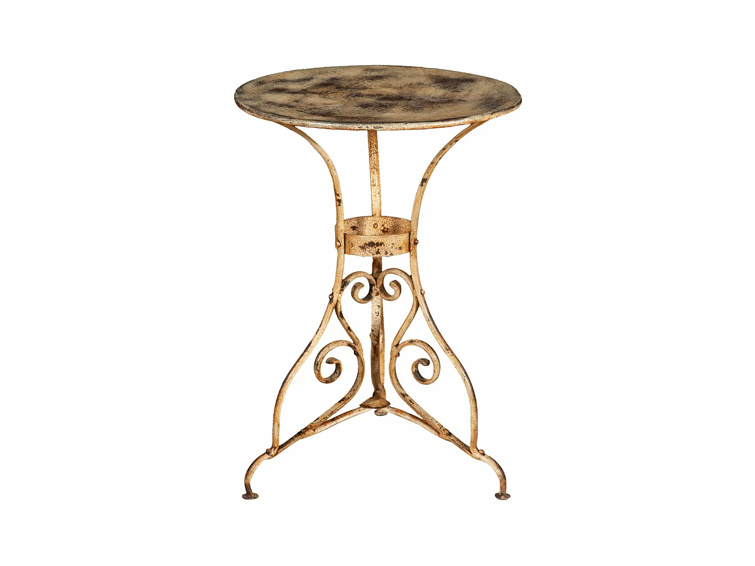 BISCOTTINI Table de Jardin - Pierre avec Finition Antique - Mobilier d'Extérieur - Balcon - Terrasse - Décorative - Table Basse - 56x56x77cm