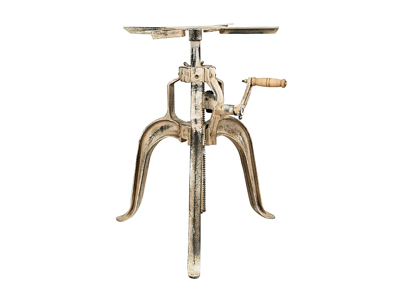 BISCOTTINI Piètement de Table - Fonte avec Finition Antique - Table de Jardin - Extérieur - Terrasse - Balcon - Table Basse -65x65x72+104cm