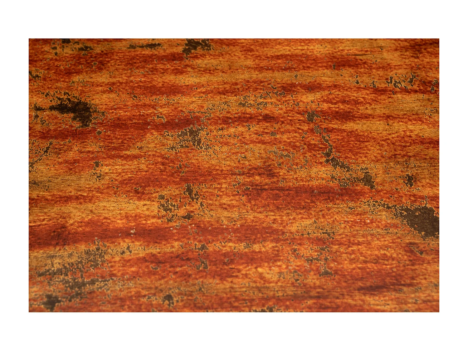 BISCOTTINI Table de Jardin - Pierre avec Finition Rouge Antique - Mobilier d'Extérieur - Balcon - Terrasse - Décorative - Table Basse - 70x70x76cm