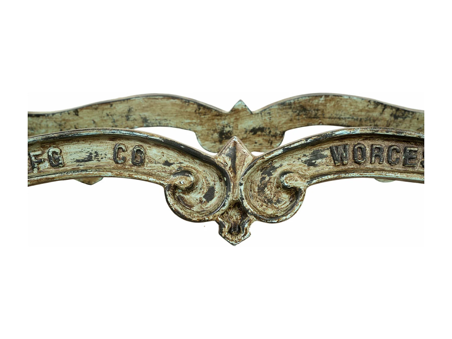 BISCOTTINI Piètement de Table - Fonte avec Finition Antique - Table de Jardin - Extérieur - Terrasse - Balcon - Table Basse - 127x69x43cm