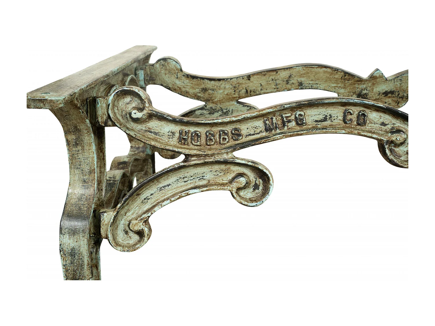 BISCOTTINI Piètement de Table - Fonte avec Finition Antique - Table de Jardin - Extérieur - Terrasse - Balcon - Table Basse - 127x69x43cm