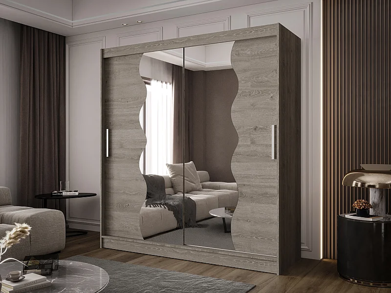 Zweitüriger Schiebeschrank mit Spiegel BALTIMORE B10 Trufla