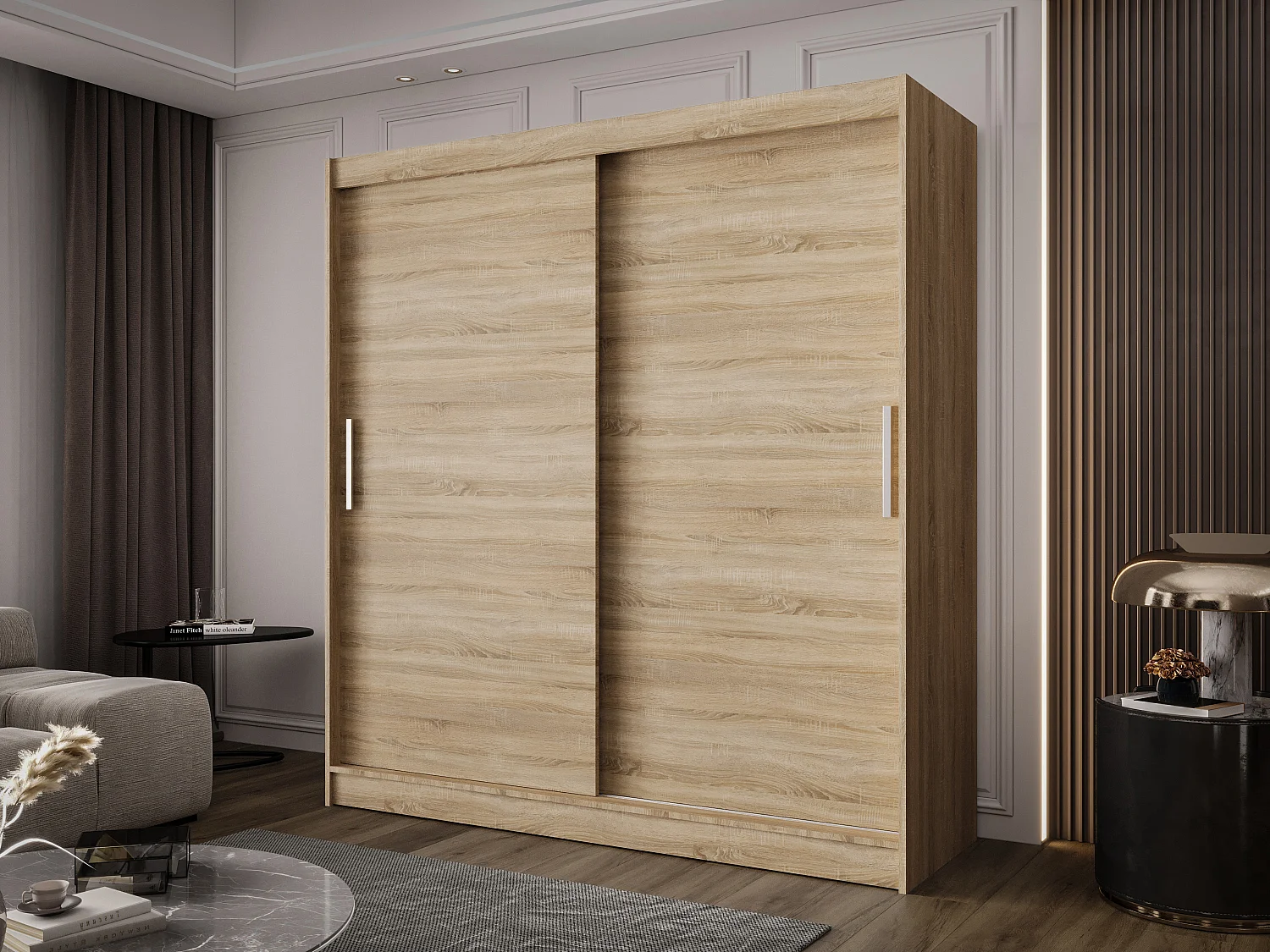 Zweitüriger Schiebeschrank BALTIMORE B1 Sonoma