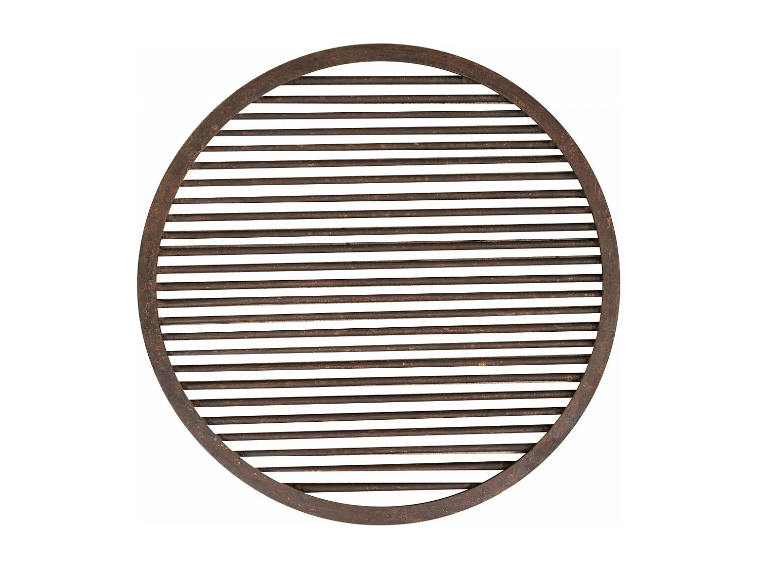 BISCOTTINI Brasero - Fer Forgé Finition Antique - Foyer en Métal - Coupe à Feu - Brasero d'Extérieur - Décoratif - Jardin - Coupe en Fer Vintage - 59x54x80cm