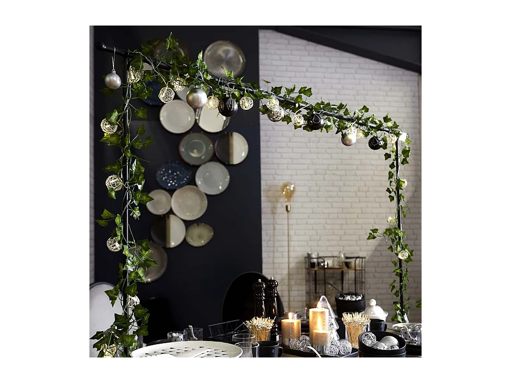 Barre Deco De Table Ajustable Interieur Et Exterieur Noir Noir