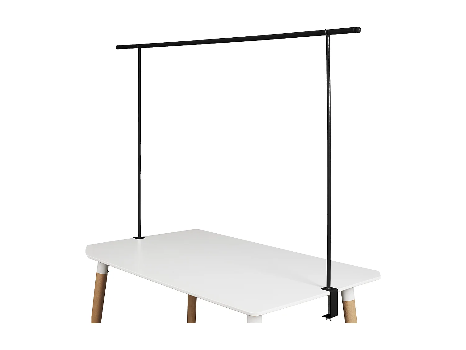 Barre Décorative Ajustable "Table" 139-250cm Noir