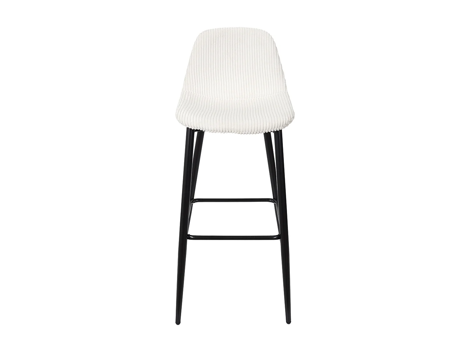 Chaise De Bar Cotele Scott Beige - Lot De 2 Beige, Noir