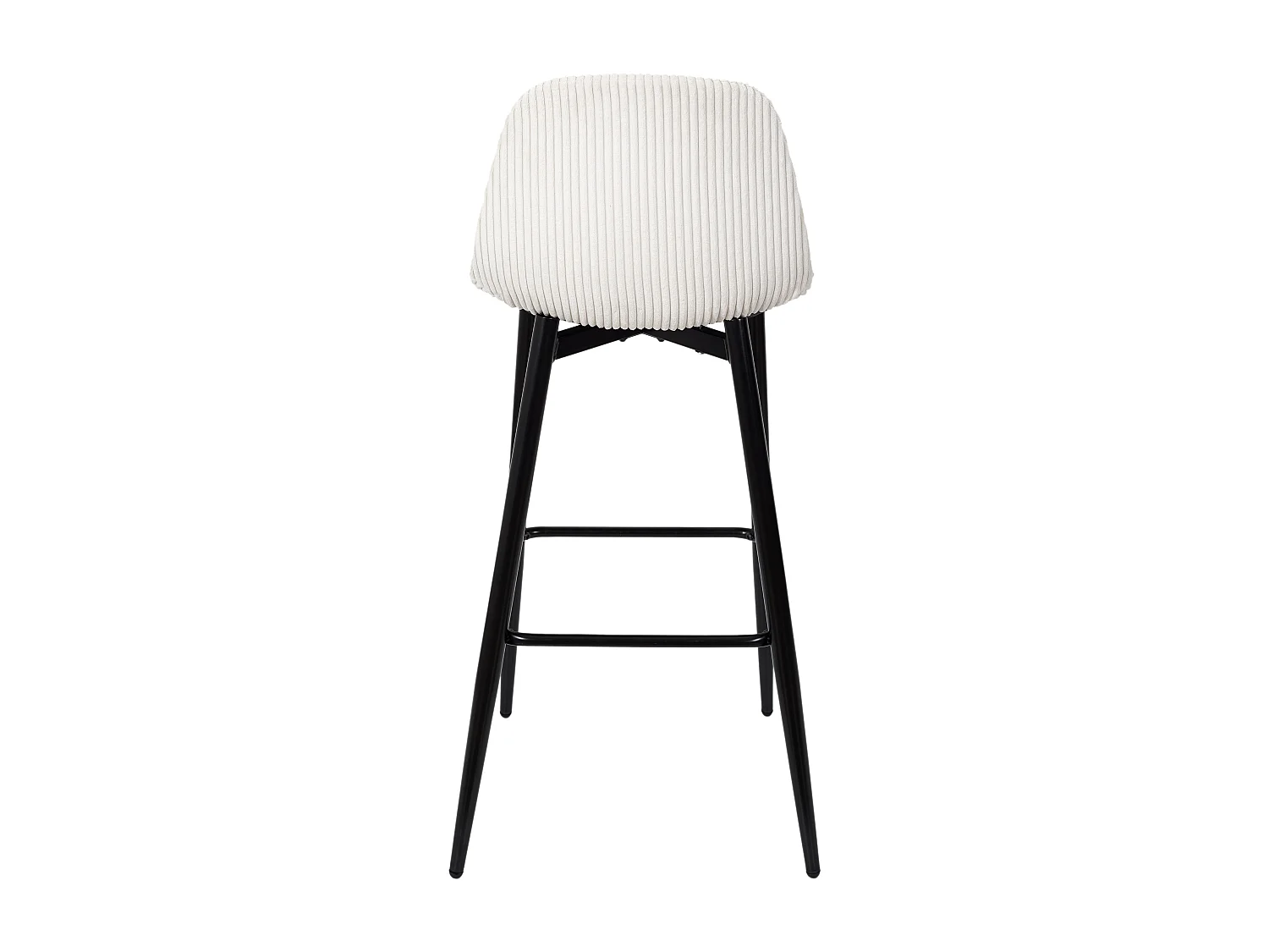 Chaise De Bar Cotele Scott Beige - Lot De 2 Beige, Noir